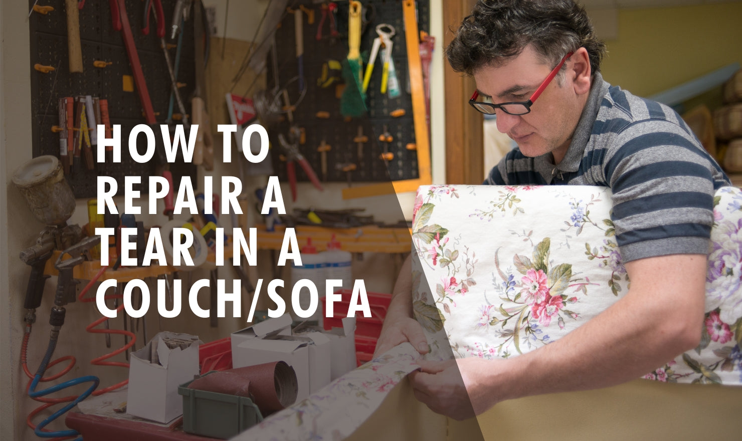 How To Repair A Tear In A Couch/Sofa SOFABED