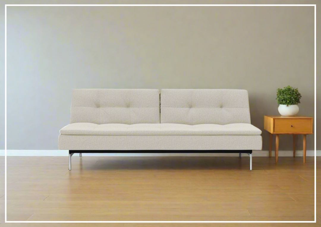 Innovation Living Dublexo 2-Seater Fabric Sofa Bed With Stainless Steel Legs-SOFABED