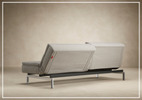 Innovation Living Dublexo 2-Seater Fabric Sofa Bed With Stainless Steel Legs-SOFABED