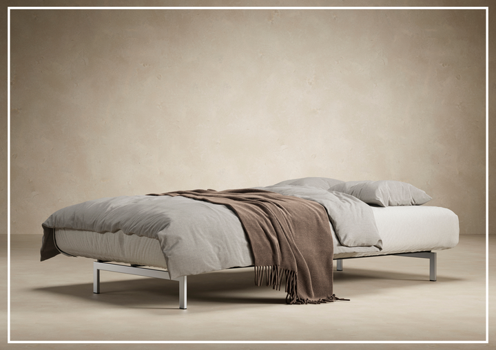 Innovation Living Dublexo 2-Seater Fabric Sofa Bed With Stainless Steel Legs-SOFABED