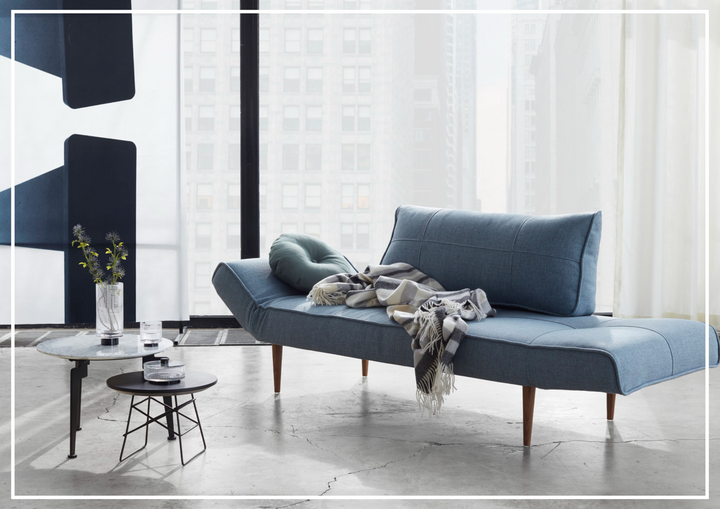 Innovation Living Zeal 2-Seater Fabric Sofa Daybed With Three Color Option-SOFABED