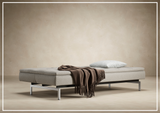 Innovation Living Dublexo 2-Seater Fabric Sofa Bed With Stainless Steel Legs-SOFABED