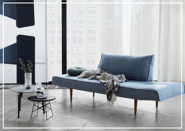 Innovation Living Zeal 2-Seater Fabric Sofa Daybed With Three Color Option-SOFABED