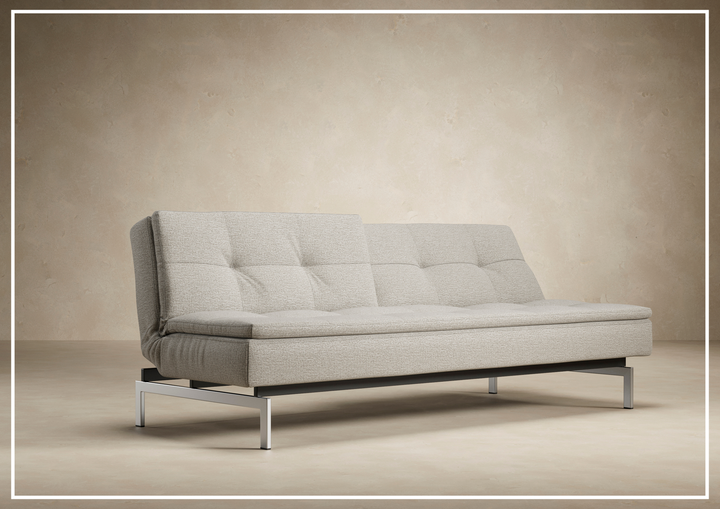 Innovation Living Dublexo 2-Seater Fabric Sofa Bed With Stainless Steel Legs-SOFABED