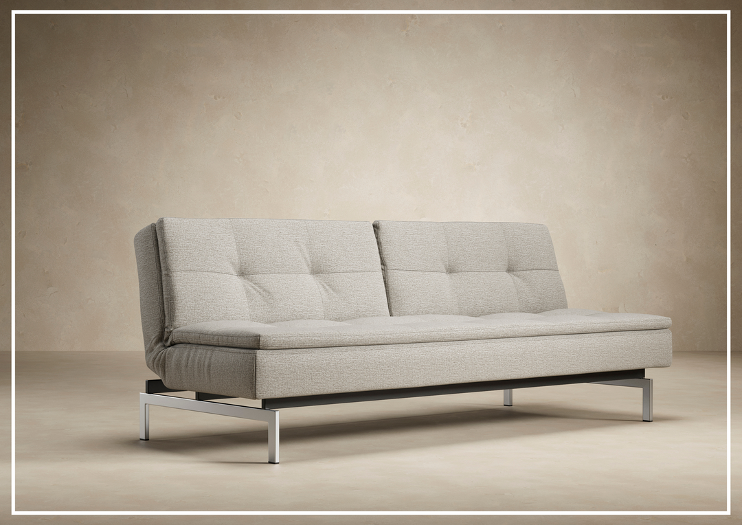 Innovation Living Dublexo 2-Seater Fabric Sofa Bed With Stainless Steel Legs-SOFABED