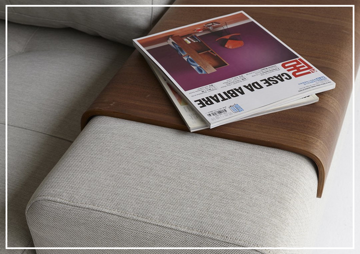 Innovation Living Grand DEL 2-Seater Fabric Sleeper Sofa with Ottoman-SOFABED