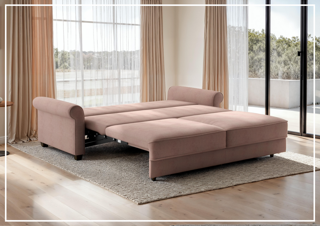 Casey Queen Sofa Sleeper in Walnut Leg Finish-SOFABED