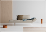 Innovation Living Zeal 2-Seater Fabric Sofa Daybed With Three Color Option-SOFABED