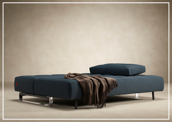 Innovation Living Supremax 2-Seater Fabric Sleeper Sofa with Ottoman-SOFABED