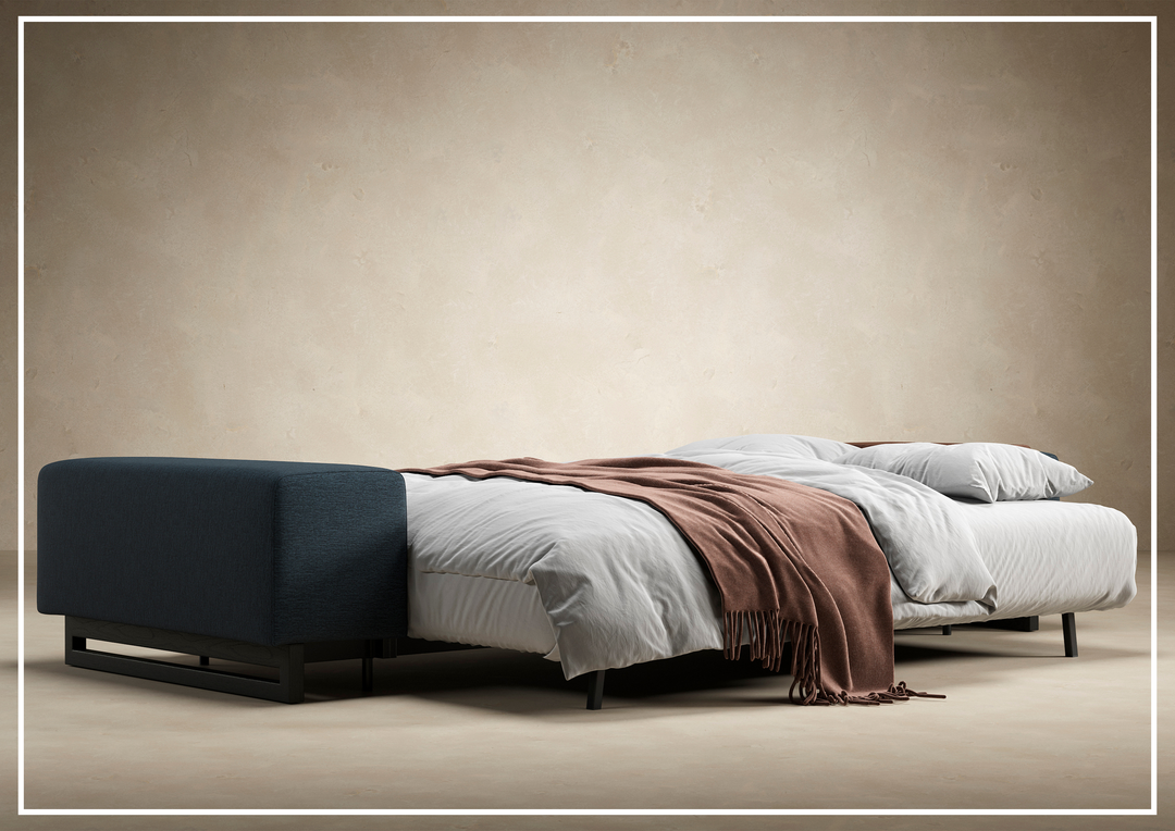 Innovation Living Grand DEL 2-Seater Fabric Sleeper Sofa with Ottoman-SOFABED