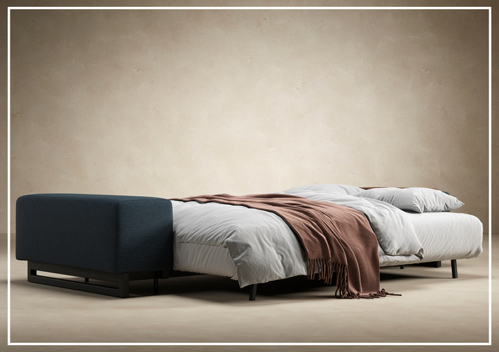 Innovation Living Grand DEL 2-Seater Fabric Sleeper Sofa with Ottoman-SOFABED