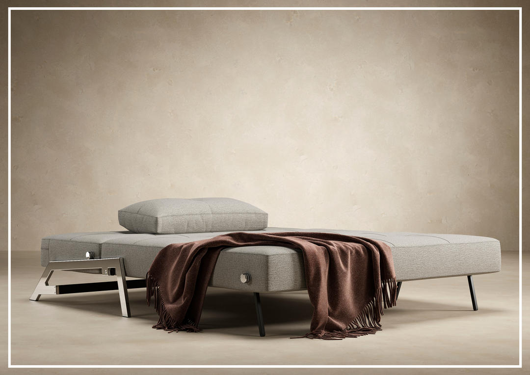 Innovation Living Cubed Fabric 2-Seater Queen Sized Sleeper Sofa-SOFABED