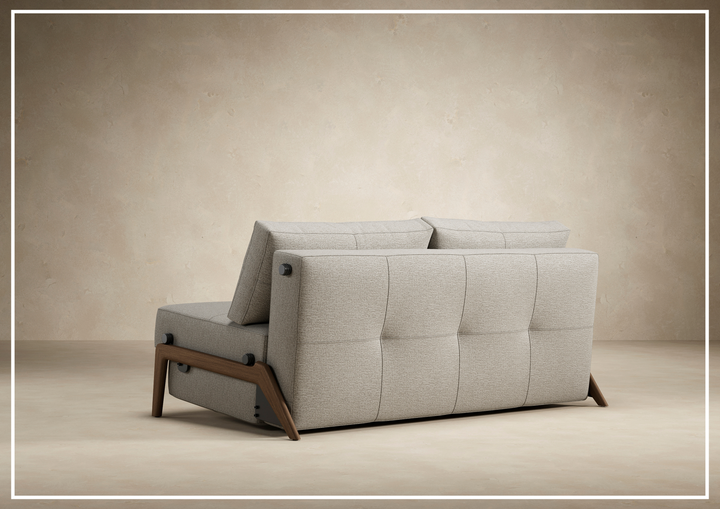Innovation Living Cubed Fabric 2-Seater Queen Sized Sleeper Sofa-SOFABED