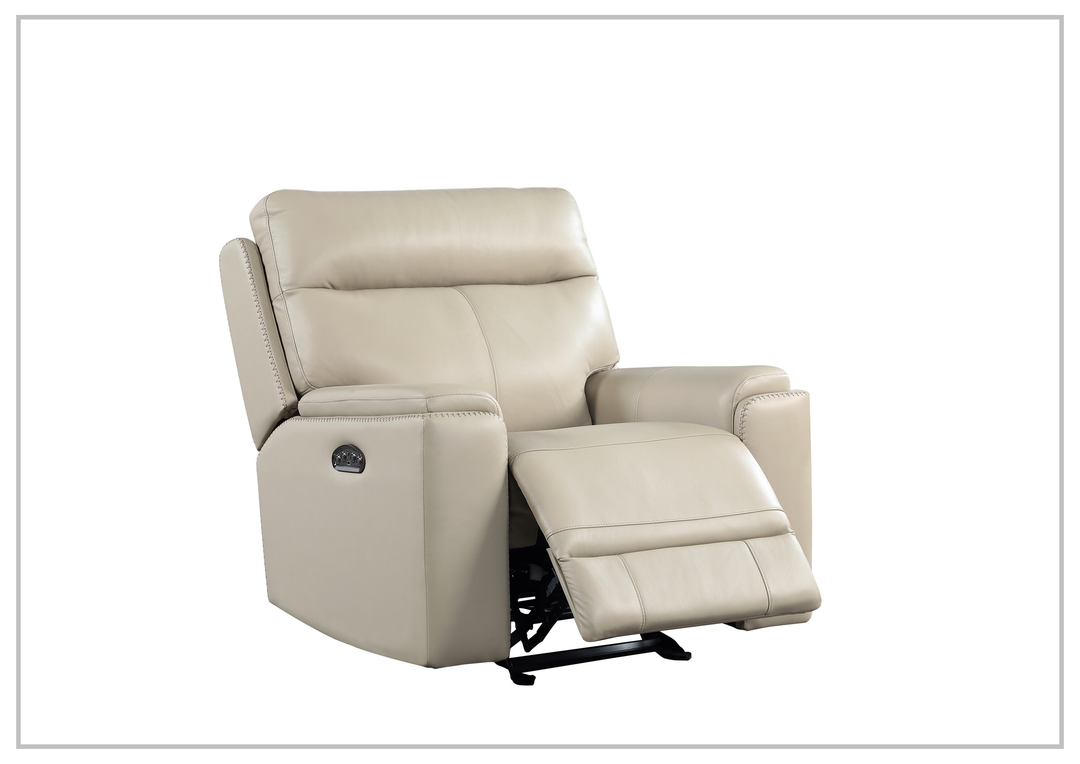 Gio Italia Bruna Leather Power Reclining Glider Chair