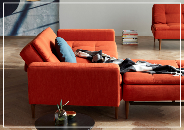 Innovation Living Dublexo Styletto 2-Seater Fabric Sofa Bed With Three Color Option-SOFABED