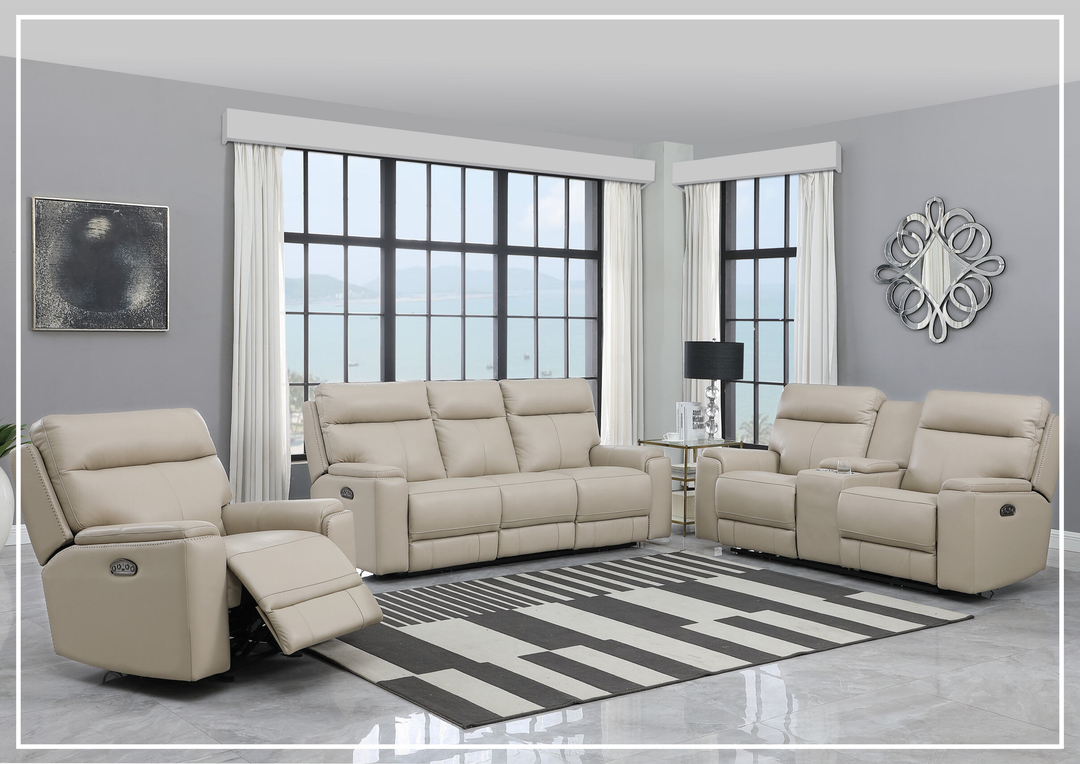 Gio Italia Bruna 3-Seater Leather Power Reclining Sofa