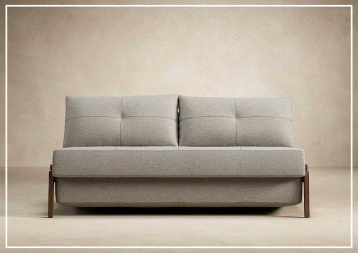 Innovation Living Cubed Fabric 2-Seater Queen Sized Sleeper Sofa-SOFABED