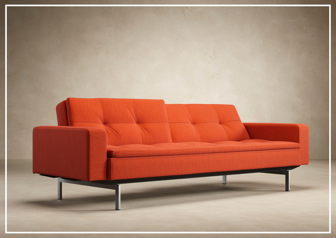 Innovation Living Dublexo 2-Seater Fabric Sofa Bed With Stainless Steel Legs-SOFABED