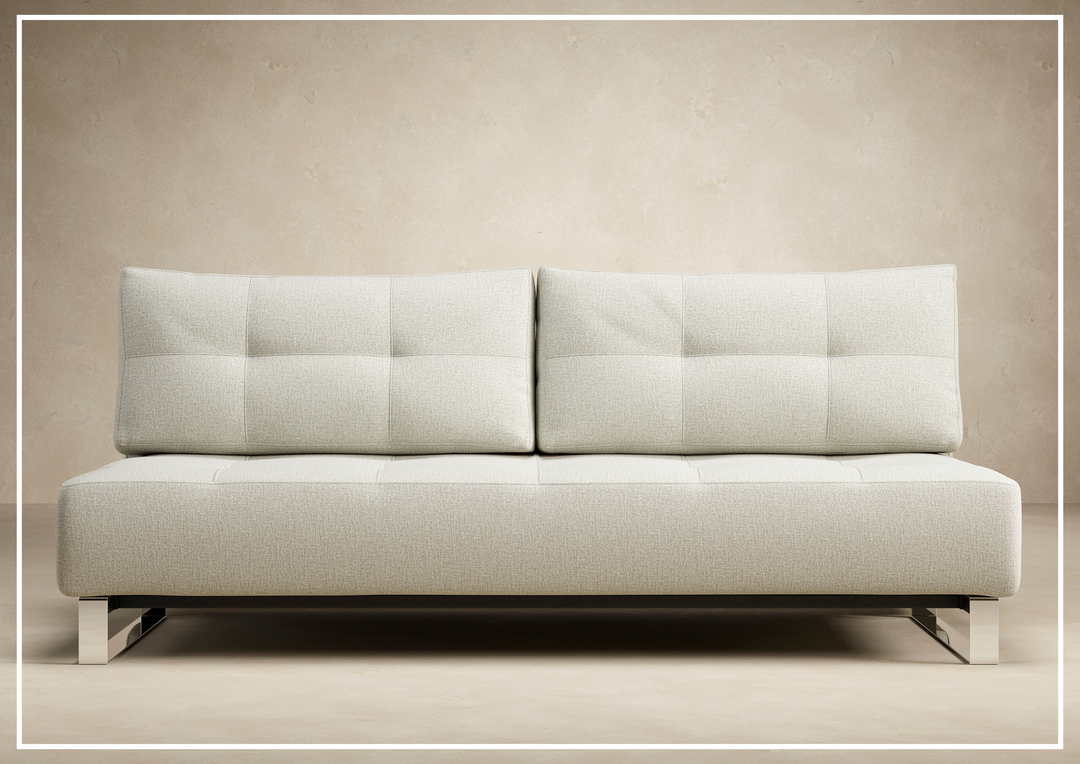 Innovation Living Supremax 2-Seater Fabric Sleeper Sofa with Ottoman-SOFABED