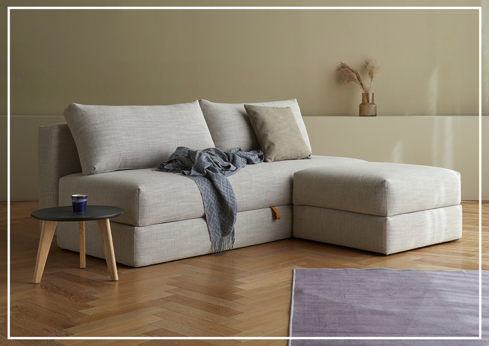 Innovation Living Osvald 2-Seater Fabric Sleeper Sofa-SOFABED