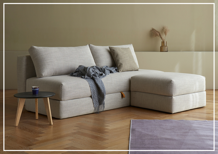 Innovation Living Osvald 2-Seater Fabric Sleeper Sofa-SOFABED