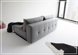 Innovation Living Supremax 2-Seater Fabric Sleeper Sofa with Ottoman-SOFABED