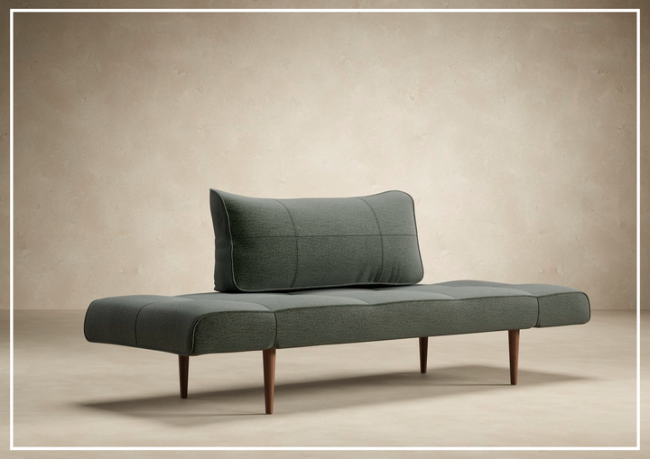 Innovation Living Zeal 2-Seater Fabric Sofa Daybed With Three Color Option-SOFABED