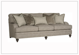 Bernhardt Tarleton Fabric Sofa With Spring Down Cushions - sofabed.com