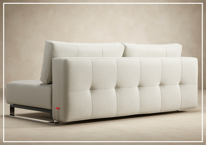 Innovation Living Supremax 2-Seater Fabric Sleeper Sofa with Ottoman-SOFABED