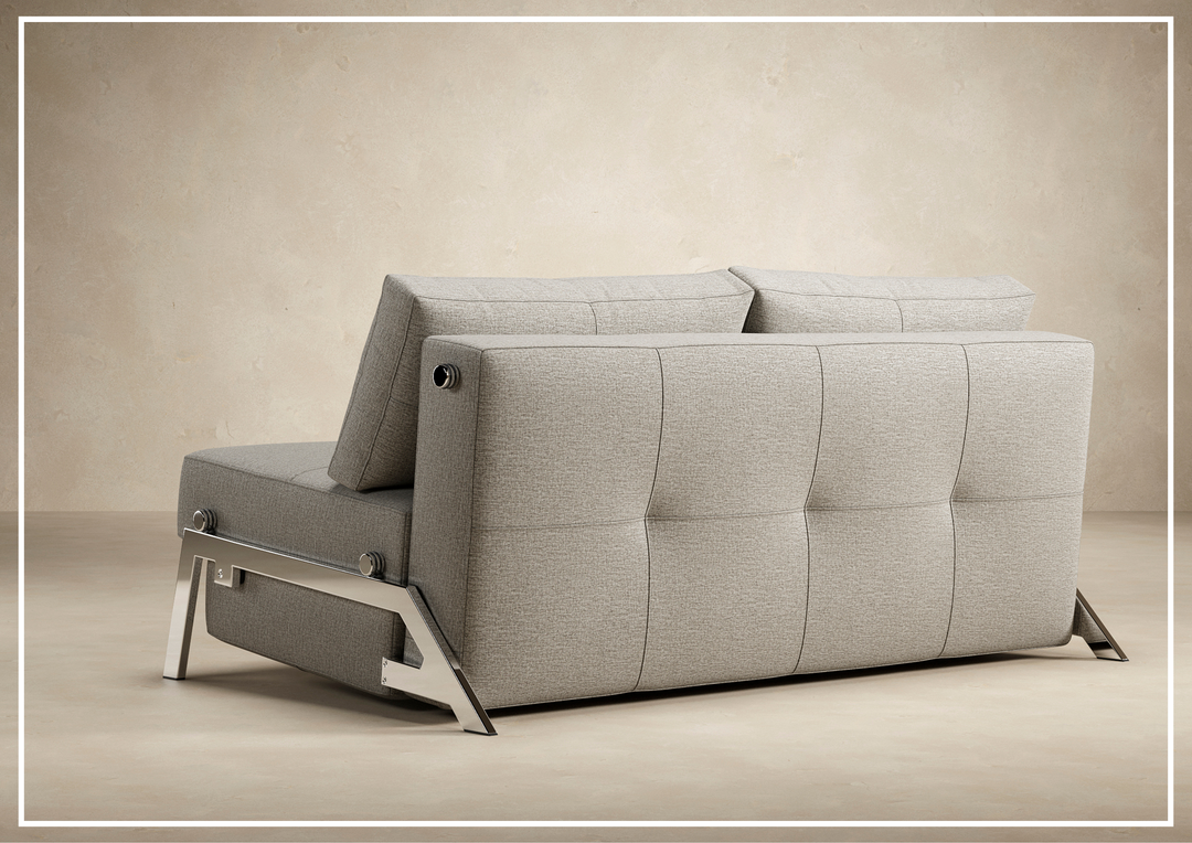 Innovation Living Cubed Fabric 2-Seater Queen Sized Sleeper Sofa-SOFABED