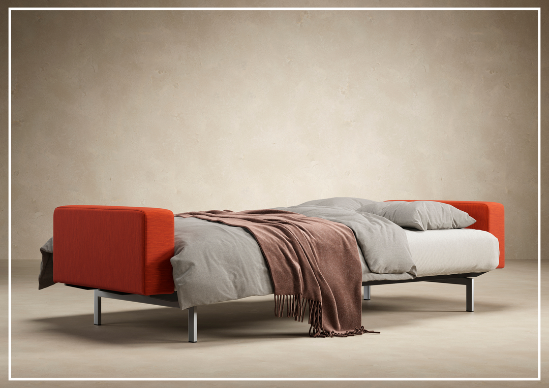 Innovation Living Dublexo 2-Seater Fabric Sofa Bed With Stainless Steel Legs-SOFABED
