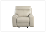 Gio Italia Bruna Leather Power Reclining Glider Chair