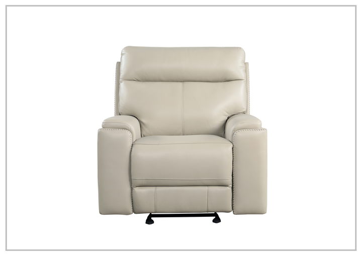 Gio Italia Bruna Leather Power Reclining Glider Chair