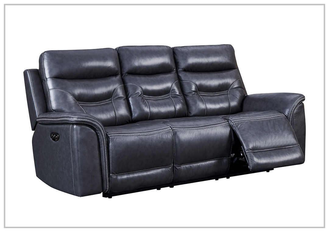 Gio Italia Home Baldwin Power Reclining Leather 3-Seater Sofa - Sofabed