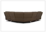 Gio Italia Wonder 6 Piece Sectional Recliner Sofa In Leather and Fabric Option-SOFABED