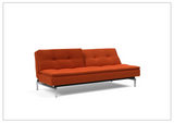 Innovation Living Dublexo 2-Seater Fabric Sofa Bed With Stainless Steel Legs-SOFABED