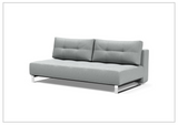 Innovation Living Supremax 2-Seater Fabric Sleeper Sofa with Ottoman-SOFABED