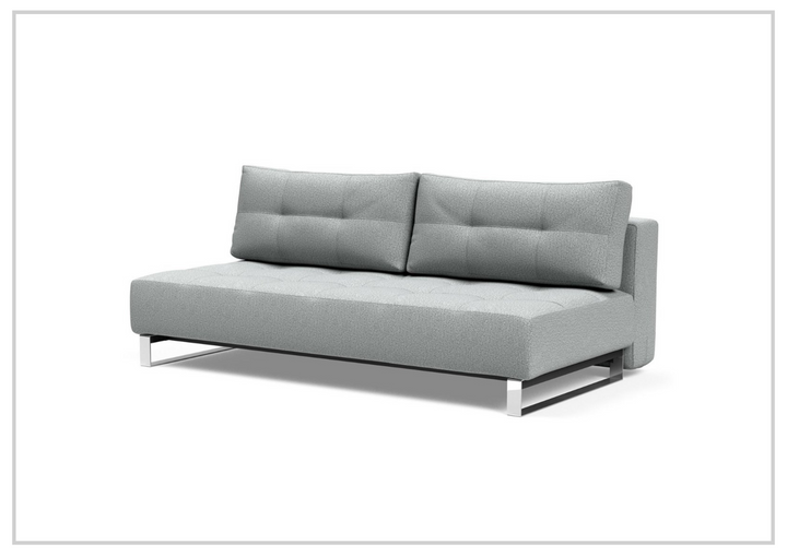 Innovation Living Supremax 2-Seater Fabric Sleeper Sofa with Ottoman-SOFABED
