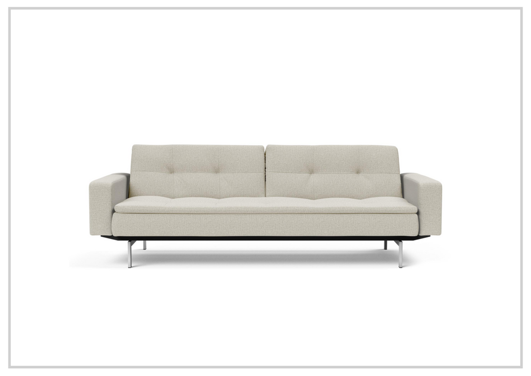 Innovation Living Dublexo 2-Seater Fabric Sofa Bed With Stainless Steel Legs-SOFABED