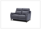 Gio Italia Leonard Leather Loveseat with Two Power Recliners and USB Port-SOFABED