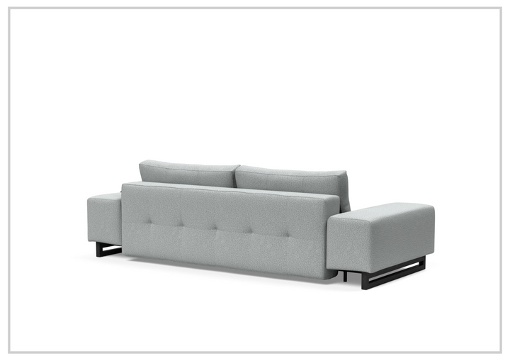 Innovation Living Grand DEL 2-Seater Fabric Sleeper Sofa with Ottoman-SOFABED