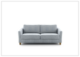 Luonto Monika Fabric Queen Sleeper Sofa With Wood or Chrome Legs