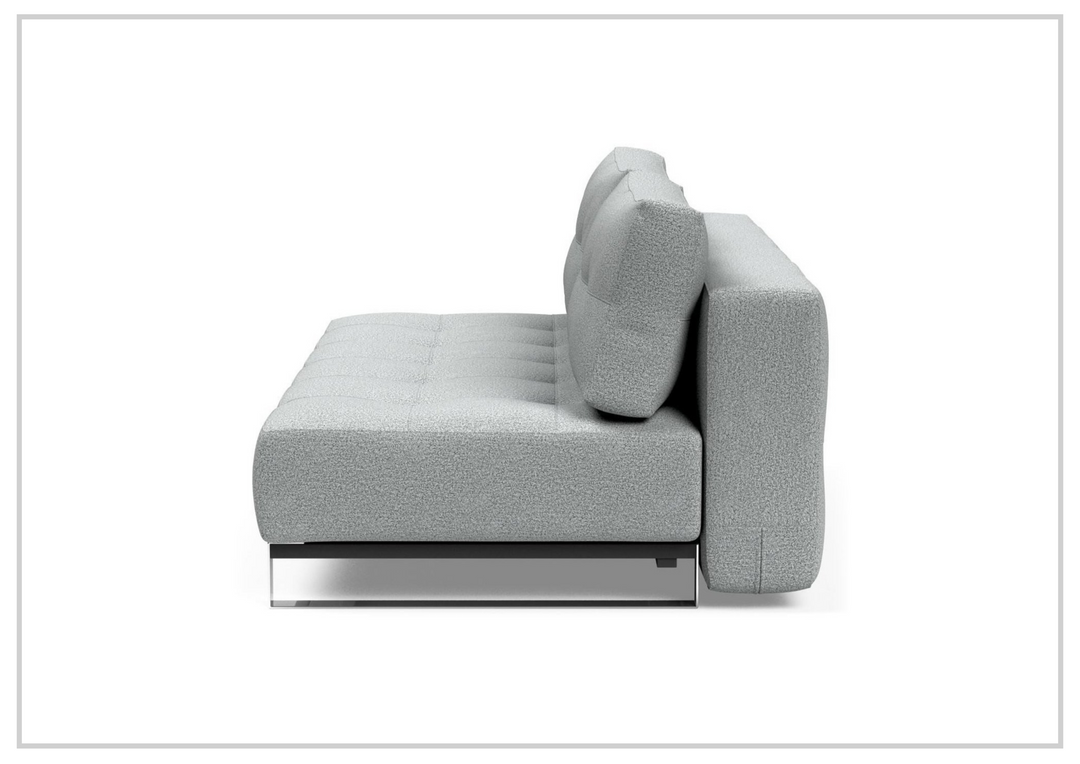 Innovation Living Supremax 2-Seater Fabric Sleeper Sofa with Ottoman-SOFABED