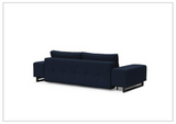 Innovation Living Grand DEL 2-Seater Fabric Sleeper Sofa with Ottoman-SOFABED