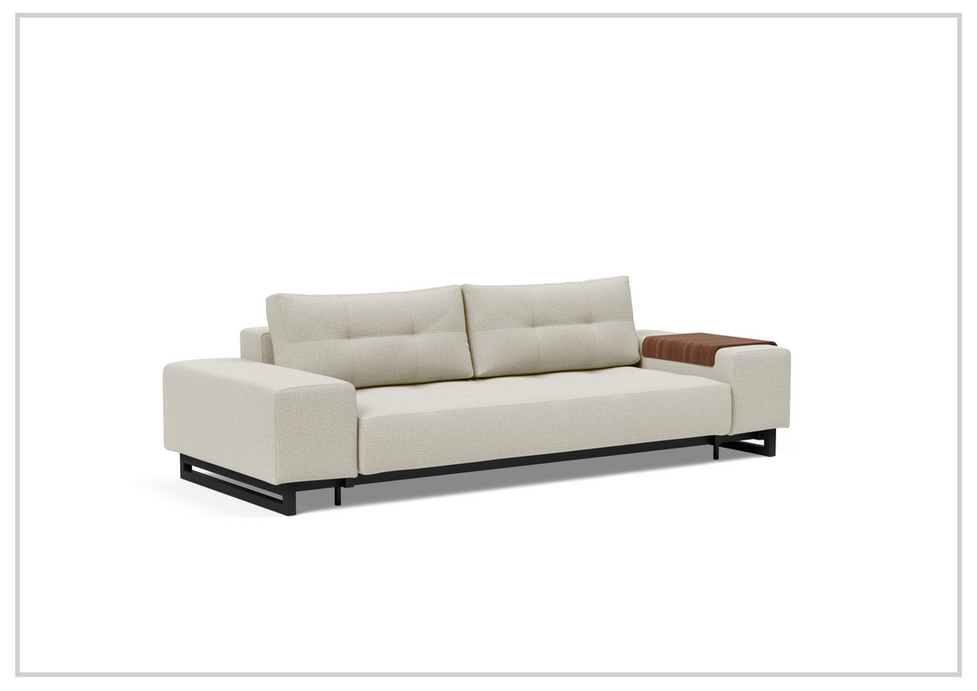 Innovation Living Grand DEL 2-Seater Fabric Sleeper Sofa with Ottoman-SOFABED