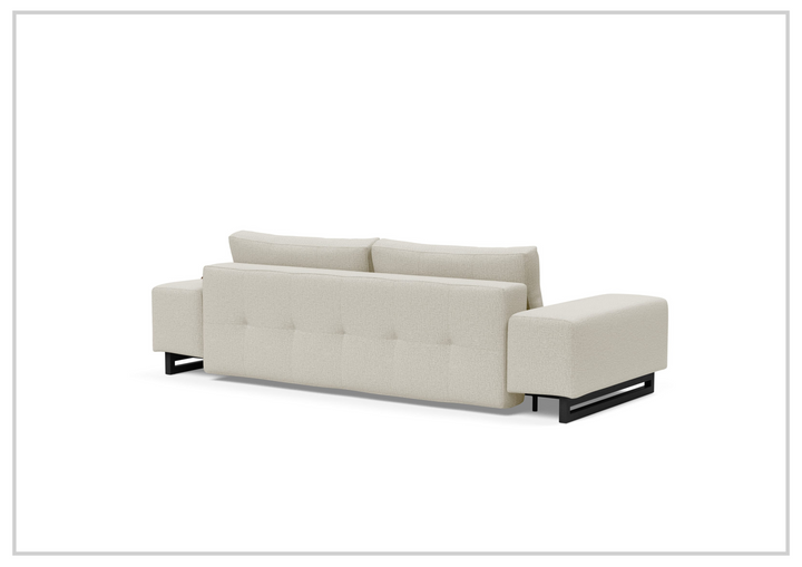 Innovation Living Grand DEL 2-Seater Fabric Sleeper Sofa with Ottoman-SOFABED