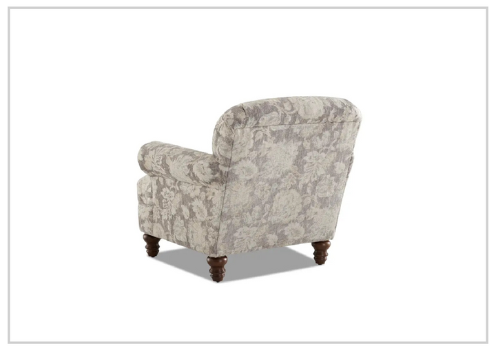 Klaussner Barnum Traditional Fabric Accent Chair with Rolled Arms