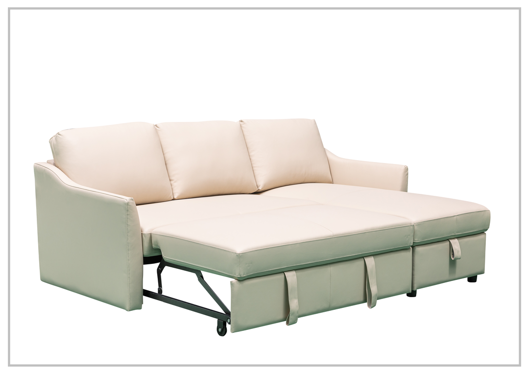 Gio Italia Merax L-Shaped Full XL Sectional Sleeper Sofa w/ Storage Chaise