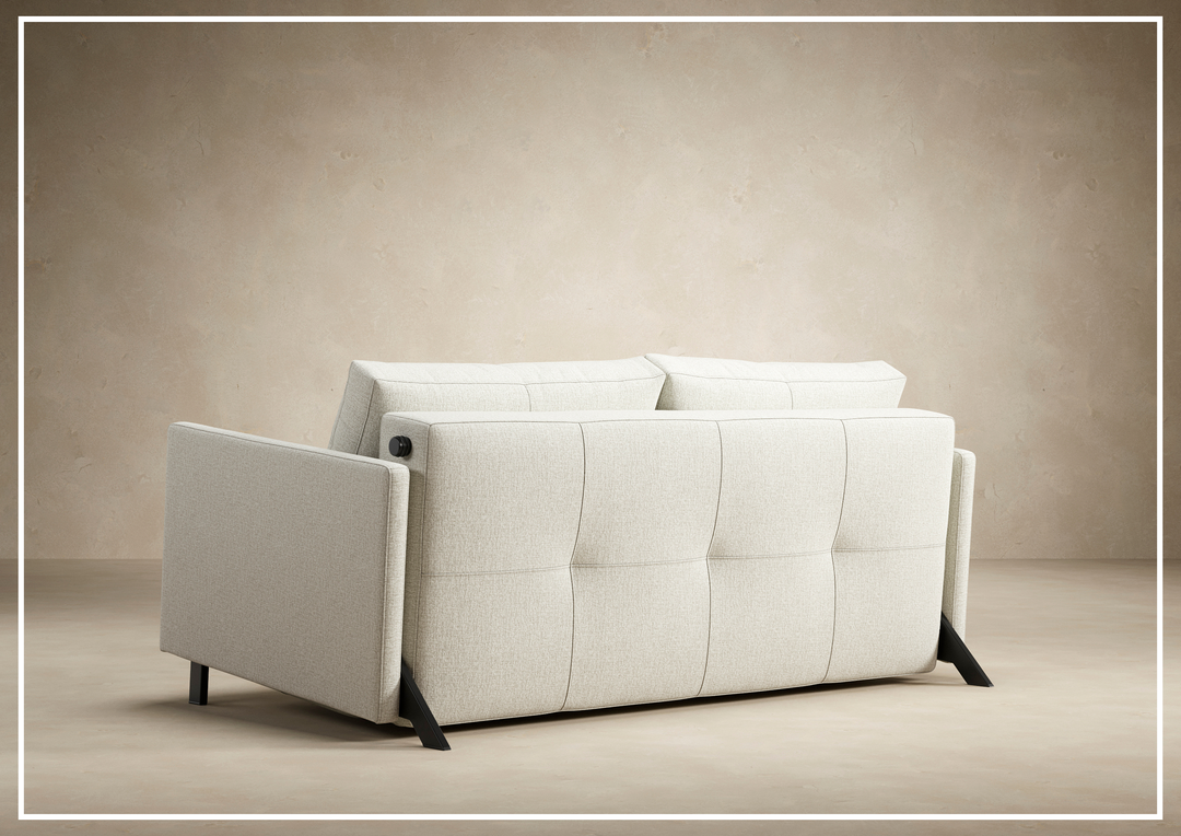 Innovation Living Cubed Fabric 2-Seater Queen Sized Sleeper Sofa-SOFABED