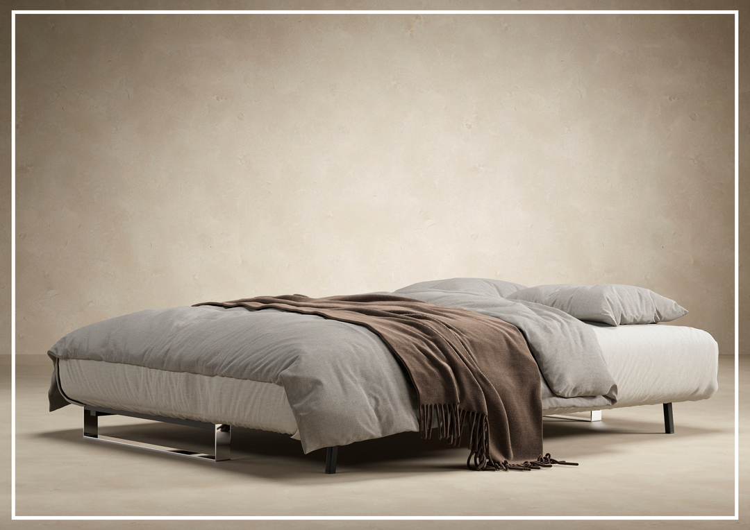 Innovation Living Supremax 2-Seater Fabric Sleeper Sofa with Ottoman-SOFABED